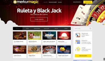 Merkurmagic Casino Blackjack y Ruleta